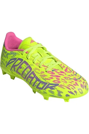 adidas Chlapecké fotbalové kopačky outdoorové Predator League Jr FG lucid lemon fusion lucid pink