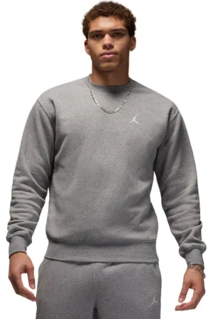 Nike Pánské zateplené tepláky M J BRKLN FLC CREW-091 CARBON HEATHER
