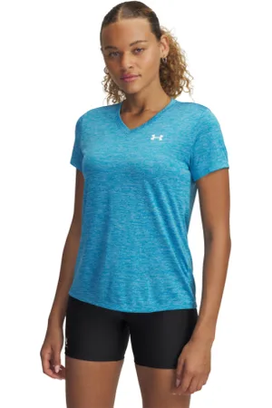 Under Armour Dámské tréninkové triko s krátkým rukávem Tech SSV- Twist-BLU