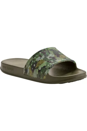 COQUI Dětské šlapky (plážová obuv) Tora army camo