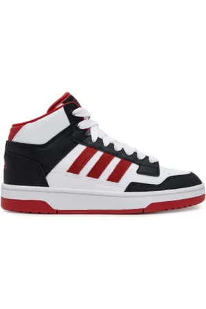 adidas Chlapecká vycházková obuv Rapid Court Mid Jr core black red cloud