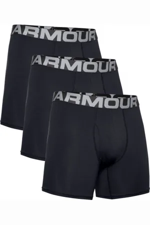 Under Armour Pánské boxerky 3 PACK-UA Charged Cotton 6in-BLK