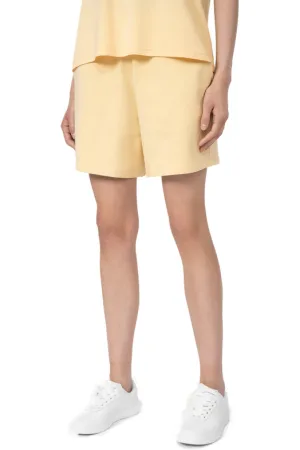 4F Dámské teplákové kraťasy SHORTS CAS F070-73S-LIGHT LEMON