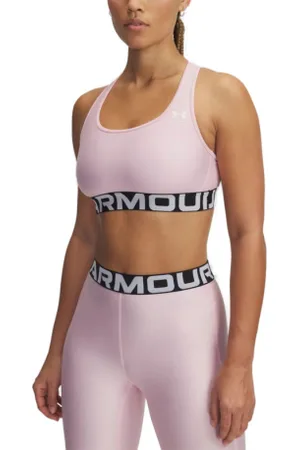 Under Armour Dámská tréninková sportovní podprsenka UA HG Mid Branded-PNK