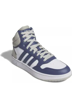 adidas Pánská rekreační obuv Hoops 3.0 Mid cloud white preloved putty grey