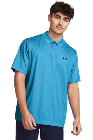 Under Armour Pánské golfové polo triko s krátkým rukávem UA Perf 3.0 Printed Polo-BLU