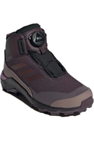 adidas Dívčí kotníkové zimní boty Terrex Winter Mid Boa Rain.RDY shadow maroon lilac