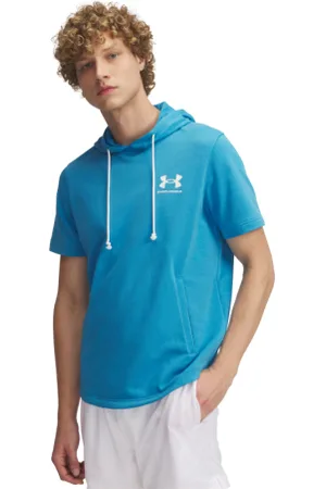 Under Armour Pánská mikina s kapucí UA Rival Terry LC SS HD-BLU
