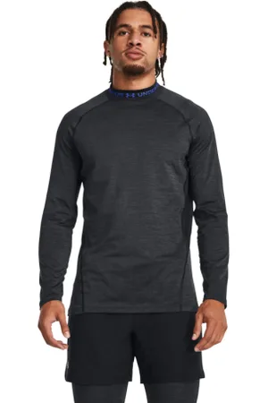 Under Armour Pánské kompresní tričko s dlouhým rukávem UA CG Armour Twist Mock-BLK