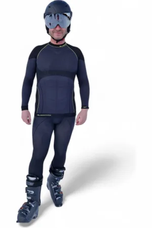 BLIZZARD Pánské termo triko s dlouhým rukávem SHORT CUT-Mens long sleeve, anthracite neon