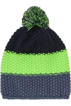 Color Kids Dětská zimní čepice Hat - Colorblock-741911.2144- Gecko