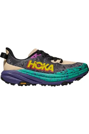 Hoka One One Pánská běžecká trailová obuv Speedgoat 6 M oatmeal mountain iris