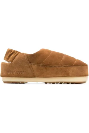 Moon Boot Dámské nízké zimní boty SANDAL BAND SUEDE, 001 cognac
