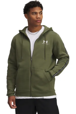 Under Armour Pánská zateplená mikina se zipem UA Icon Fleece FZ Taping-GRN