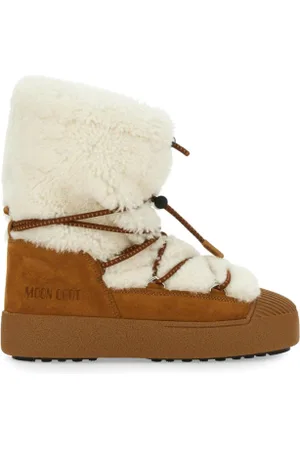 Moon Boot Dámské kotníkové zimní boty LTRACK POLAR SHEARLING, 001 whisky off