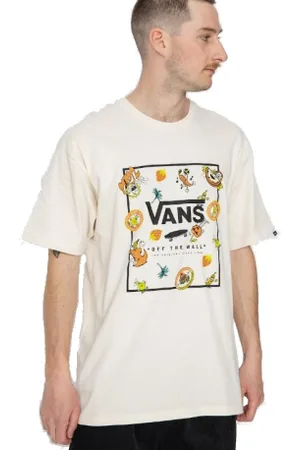 Vans Pánské triko s krátkým rukávem MN CLASSIC PRINT BOX-ANTIQUE -BLACK-WATERFALL