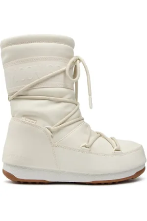Moon Boot Dámské vysoké zimní boty MID RUBBER, 003 cream