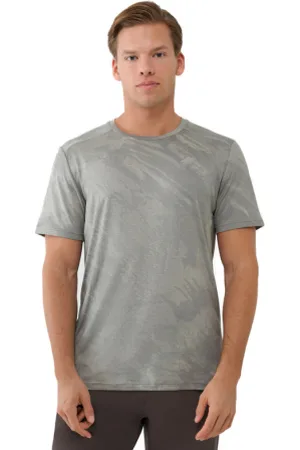 4F Pánské tréninkové tričko s krátkým rukávem TSHIRT FNK M1216-44A-OLIVE ALLOVER