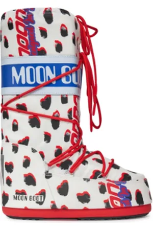Moon Boot Vysoké zimní boty ICON RETROBIKER, 001 dalmatian