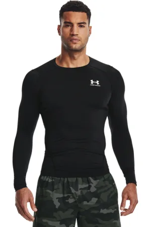 Under Armour Pánské kompresní tričko s dlouhým rukávem UA HG Armour Comp LS-BLK