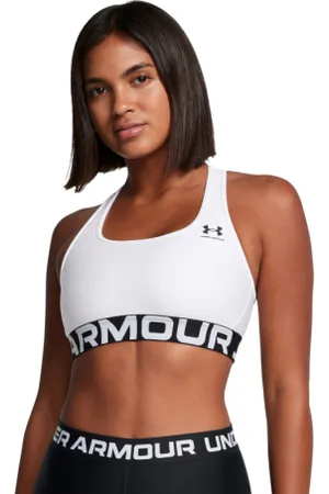 Under Armour Dámská tréninková sportovní podprsenka UA HG Mid Branded-WHT