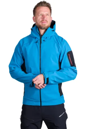 Northfinder Pánská turistická softshellová bunda BRIO-271blackblue
