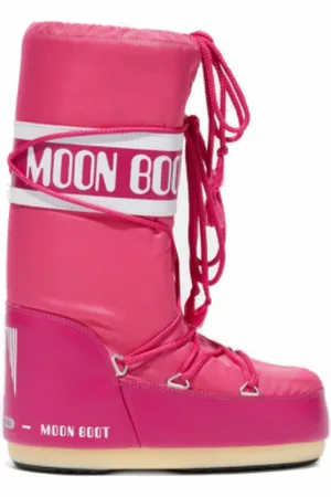 Moon Boot Dámské vysoké zimní boty ICON NYLON, 062 bougainvillea