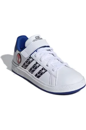 adidas Chlapecká rekreační obuv Marvel Spider-Man Grand Court white core black royal
