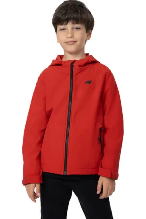 4F Chlapecká turistická softshellová bunda SOFTSHELL JACKET M091-62S