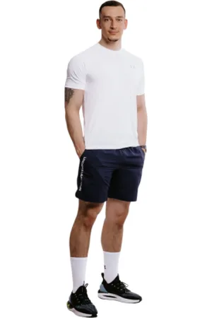 Under Armour Pánské tréninkové kraťasy UA Tech Woven Wordmark Short-BLU
