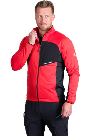 Northfinder Pánská turistická mikina se zipem PRIMO-361redblack