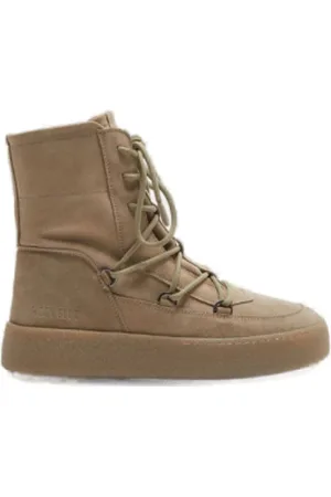 Moon Boot Pánské vysoké zimní boty MTRACK LACE SUEDE, 002 sand