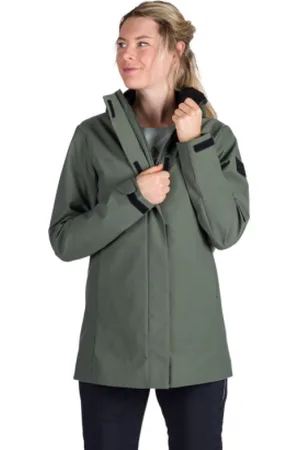 Northfinder Dámská turistická softshellová bunda LUCINDA-300darkgreen