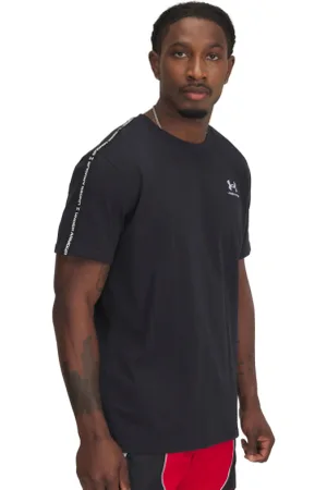 Under Armour Pánské triko s krátkým rukávem UA Icon HWT Tee Taping-BLK