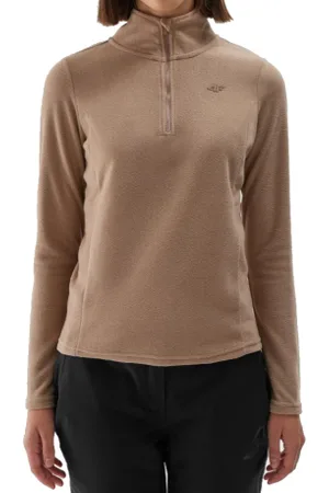 4F Dámská lyžařská flísová mikina FLEECE UNDERWEAR-WAW24UFLEF048-82S-LIGHT
