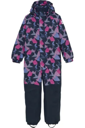 Color Kids Dívčí zimní overal Coverall - AOP W. Contrast-741651.5381- Glo