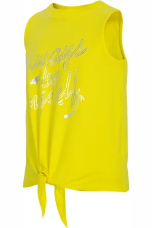 4F Dívčí tílko GIRLS-t-shirt-HJL21-JTSD013B-71S