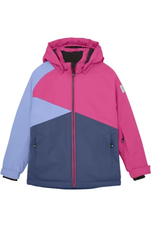 Color Kids Dívčí lyžařská bunda Ski Jacket - Colorblock -741698.5381- Glo