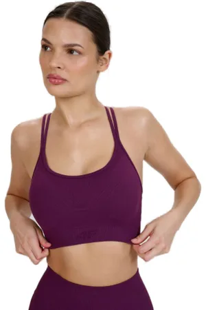 4F Dámská tréninková sportovní podprsenka SPORT BRA F166-50S-DARK VIOLET