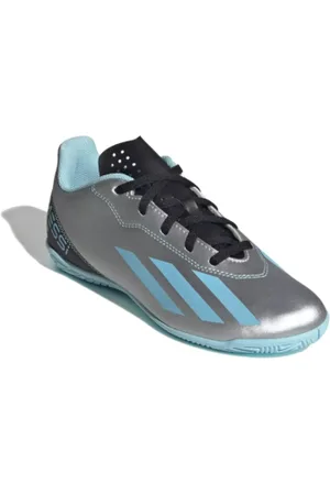adidas Juniorské fotbalové kopačky halové X CRAZYFAST MESSI 4 SILVMT BLIBLU CBLACK_IE4070_tf