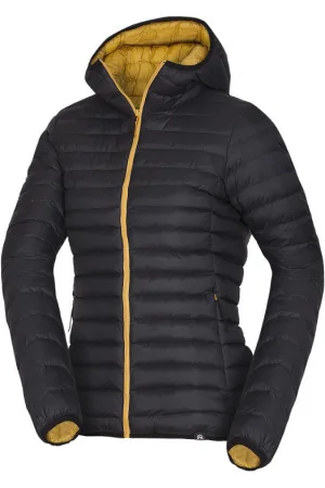 Northfinder Dámská turistická bunda obojstranná bunda KYLEIGH-yellowblack