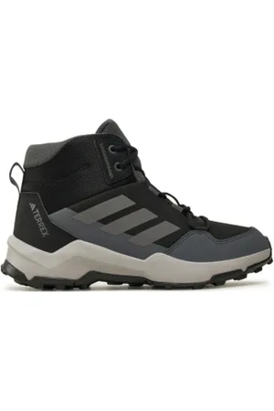 adidas Juniorská členková turistická obuv Terrex AX4 core grey four grey six