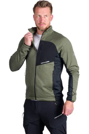 Northfinder Pánská turistická mikina se zipem PRIMO-409greenblack
