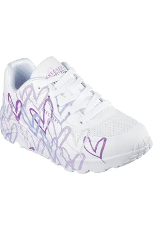 Skechers Dívčí rekreační obuv Uno Lite Spread The Love light purple