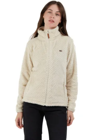fundango Dámská mikina se zipem Shiren Fleece Jacket-150-butter