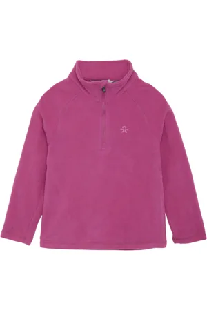 Color Kids Dívčí lyžařská flísová mikina Fleece Pulli-535-Festival Fuchsia