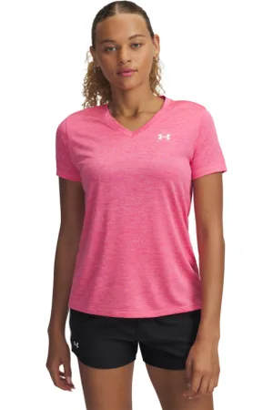Under Armour Dámské tréninkové triko s krátkým rukávem Tech SSV- Twist-PNK