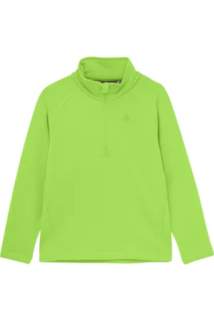 Color Kids Juniorská lyžiarska flisová mikina Fleece Pulli - Stretch-741821.2144- Gecko