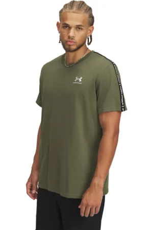 Under Armour Pánské triko s krátkým rukávem UA Icon HWT Tee Taping-GRN