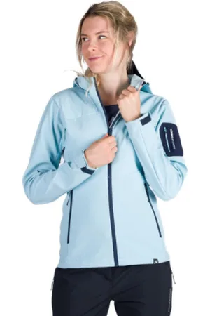 Northfinder Dámská turistická softshellová bunda ANGIE-368skyblue